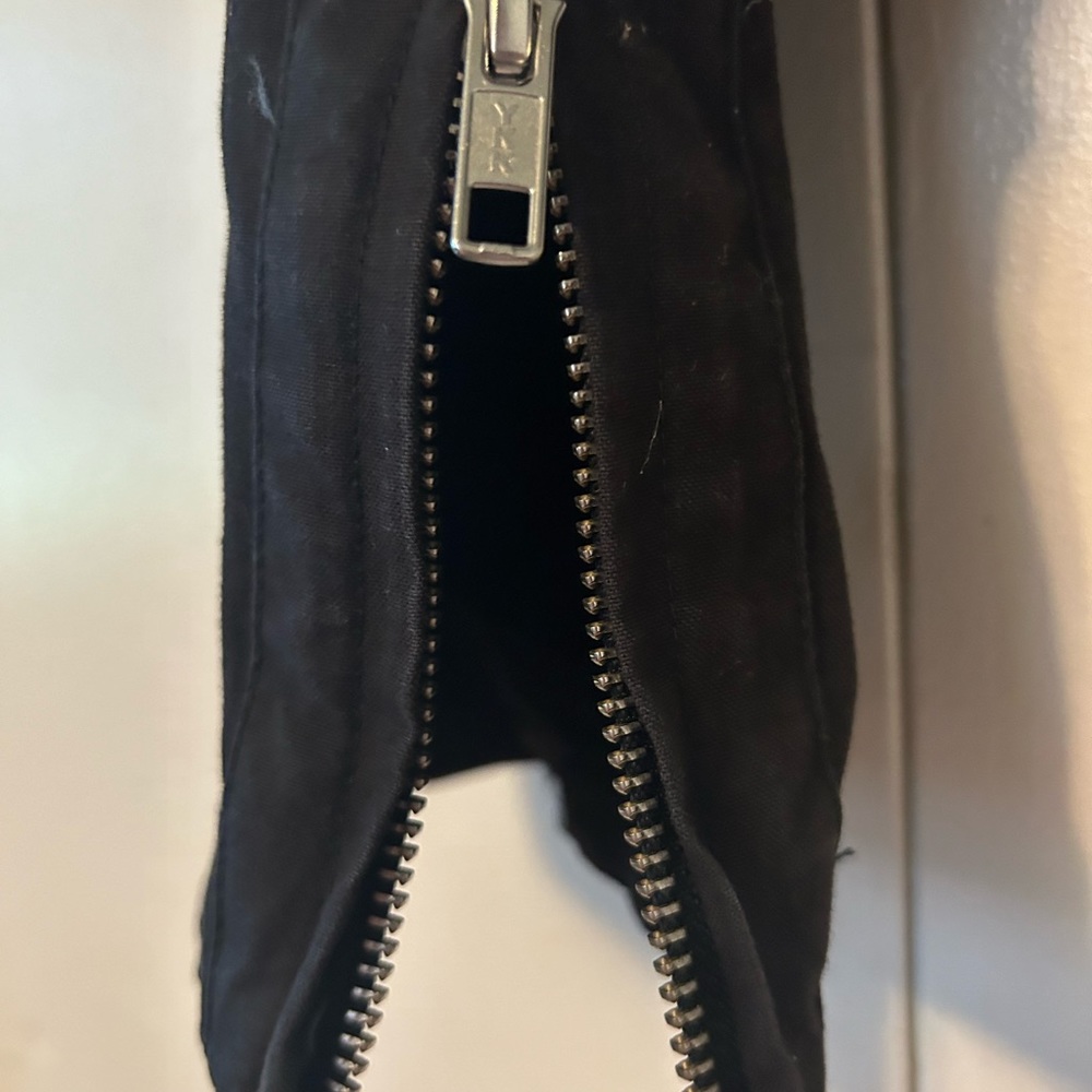 Black cotton hip length jacket